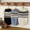Fair Isle Pattern Knitted Linen Dog Sweater with C