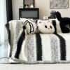 Fashion Striped Chenille Scratch-Resistant Sofa Pr