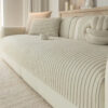 Faux Cotton-Linen Chenille Striped Breathable Scra
