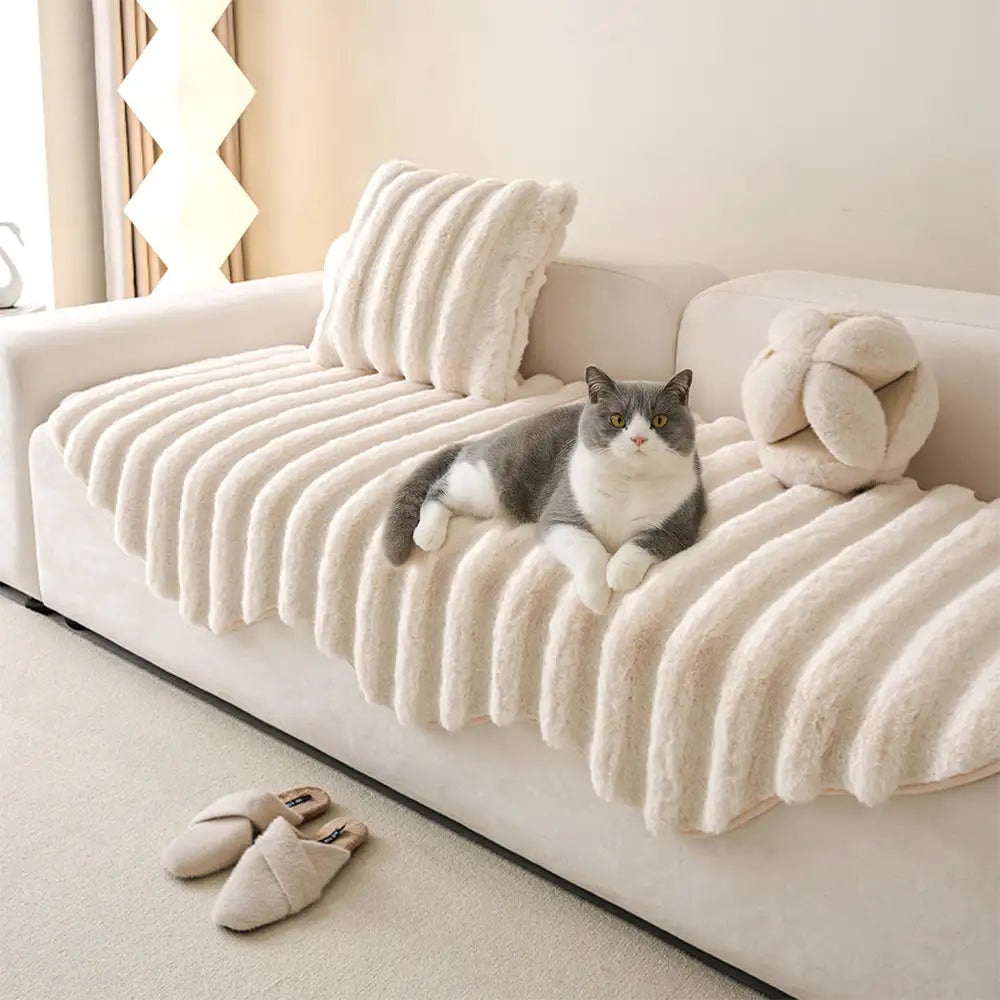 Fluffy Comfort Plush Furniture Protection Decorati