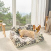 Geometric-Pattern Plush Thermal Removable And Wash