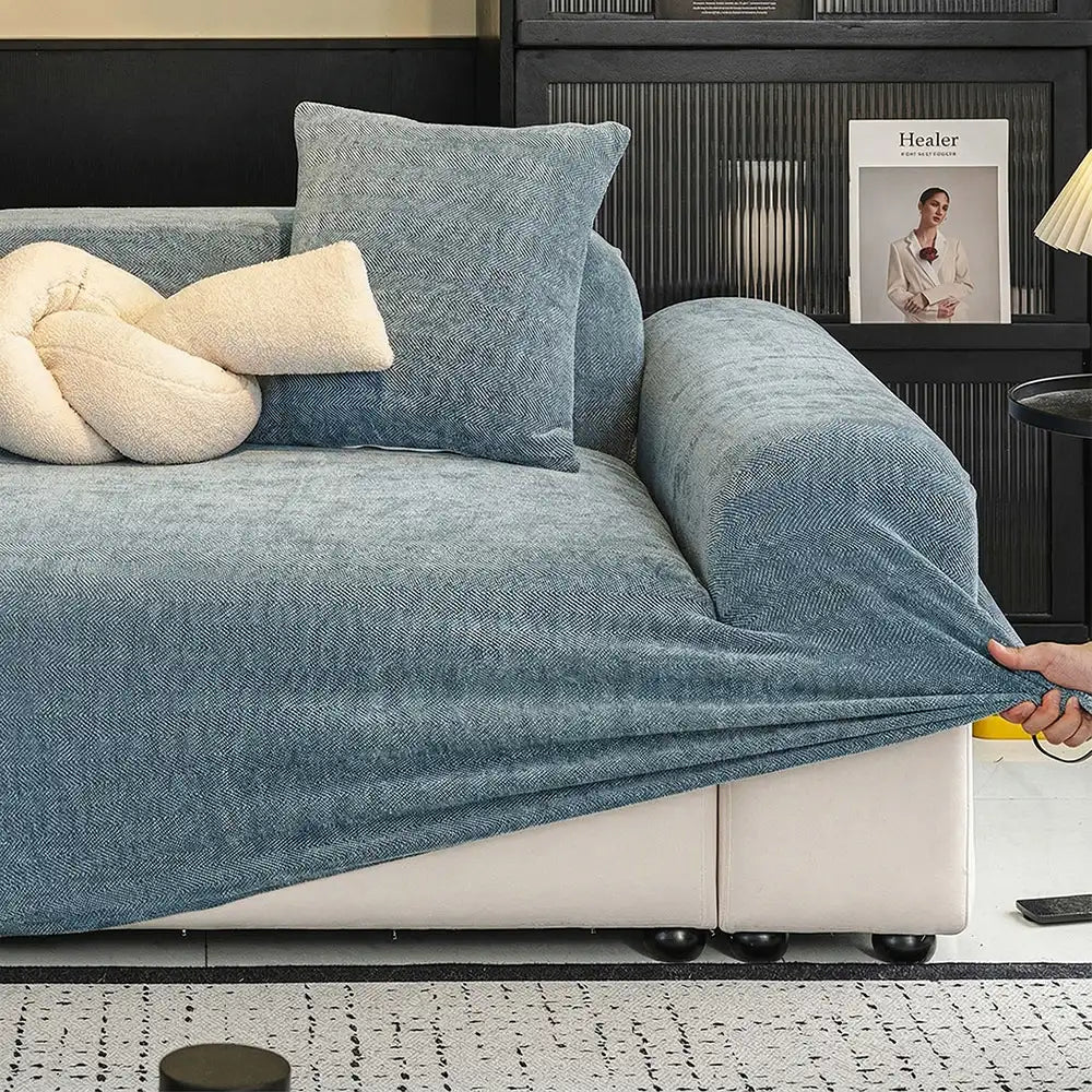 Herringbone Full Coverage Comfortable Scratch-Resi