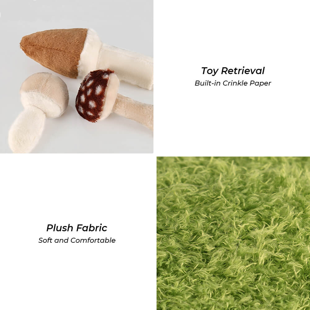 Jungle Explorer 2 in 1 Funny Plush Pet Bed - Natur