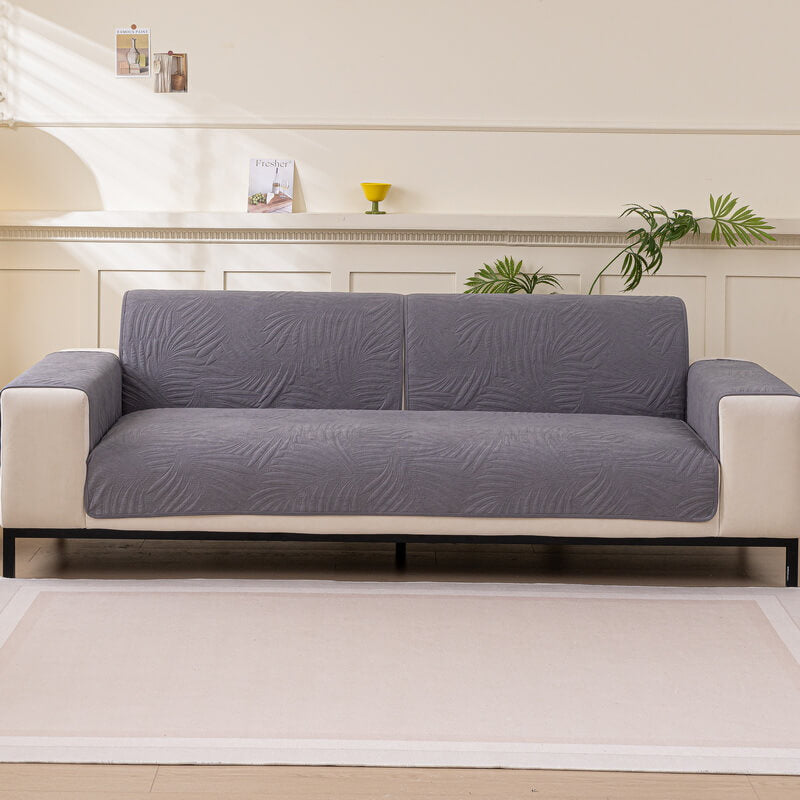Large Leaf Pattern Water-resistant Sofa Protector
