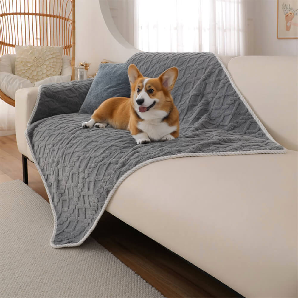 Luxurious Waterproof Soft Warm Polar Fleece Dog Bl