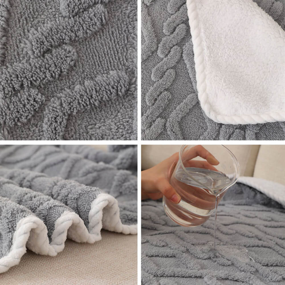 Luxurious Waterproof Soft Warm Polar Fleece Dog Bl