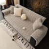 One-Piece Cozy Flannel Sofa Protection Non-Slip Co