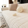 One-Piece Cozy Flannel Sofa Protection Non-Slip Co