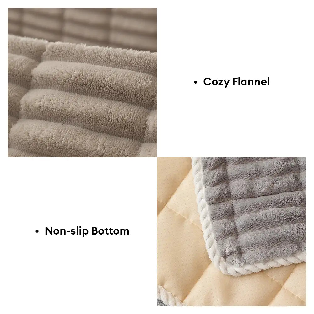 One-Piece Cozy Flannel Sofa Protection Non-Slip Co