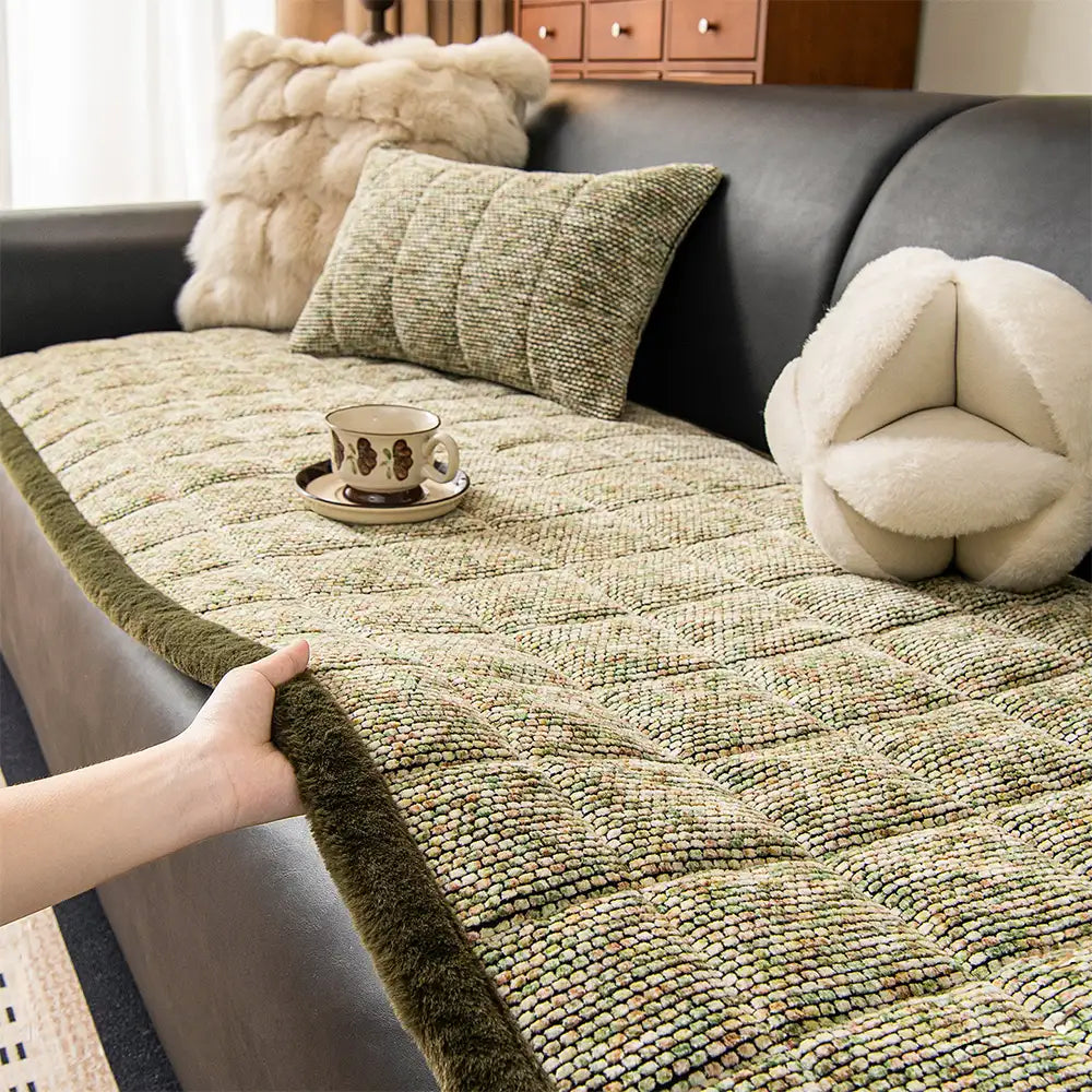 Pet-Friendly Chenille Textured Non-Slip Couch Cove