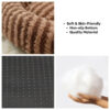 Petal-Shaped Striped Plush Pet Sofa Bed