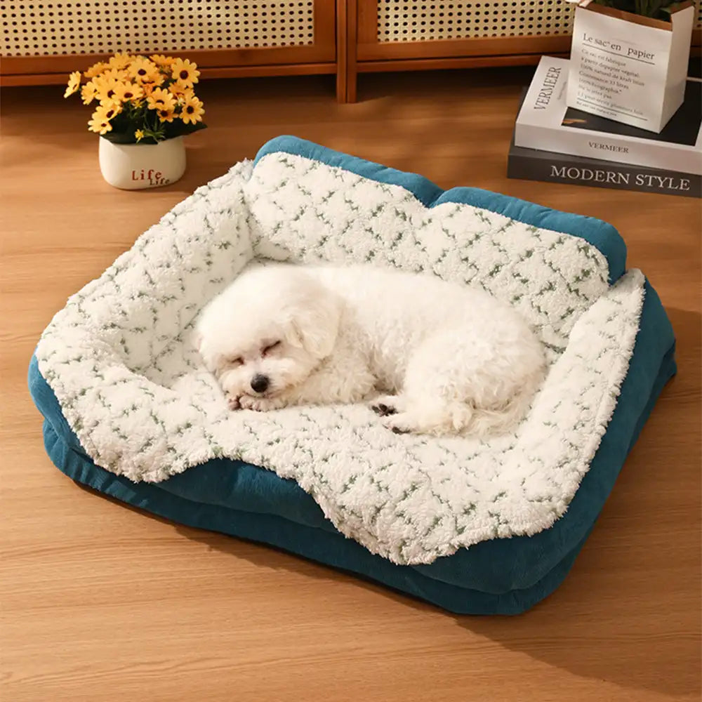Plush Contrast Jacquard Neck Support Fashion Pet B