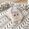 Plush Leaf Jacquard Non-Slip Pet Mat Pet Bed