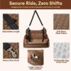 Portable Washable Travel Safety Large Dog Car Boos