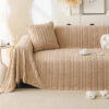 Simple Thickened Soft Fleece Fabric Sofa Protectio