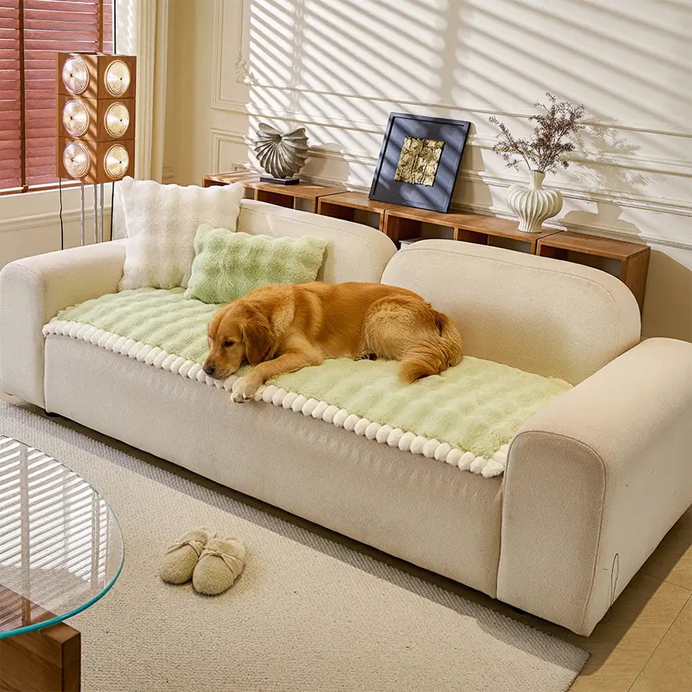 Soft Faux Rabbit Plush Thick Skin-Friendly Non-Sli