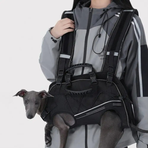 Spine-Friendly Horizontal Dog Backpack Carrier wit