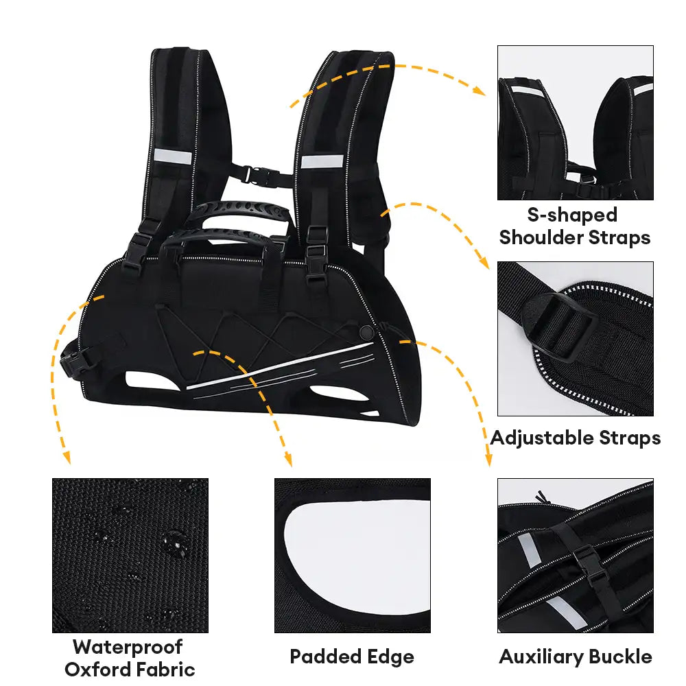 Spine-Friendly Horizontal Dog Backpack Carrier wit