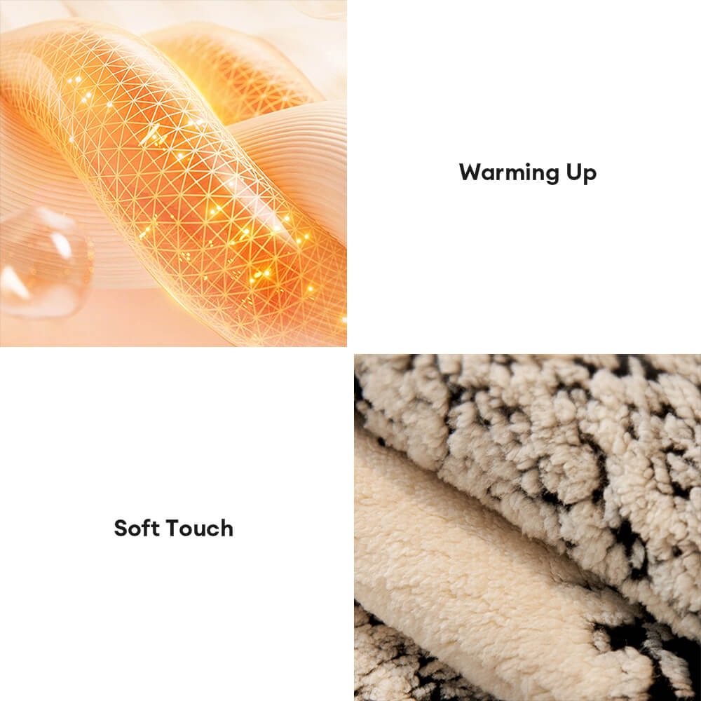 Striped Plush Chenille Thickened Cushion Protector