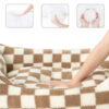 Stylish Checkerboard Warmth Removable Washable  Do