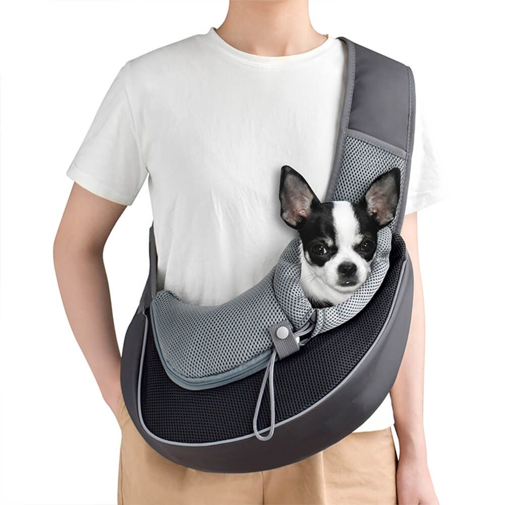 Stylish Portable Mesh PU Leather Dog & Cat Carrier