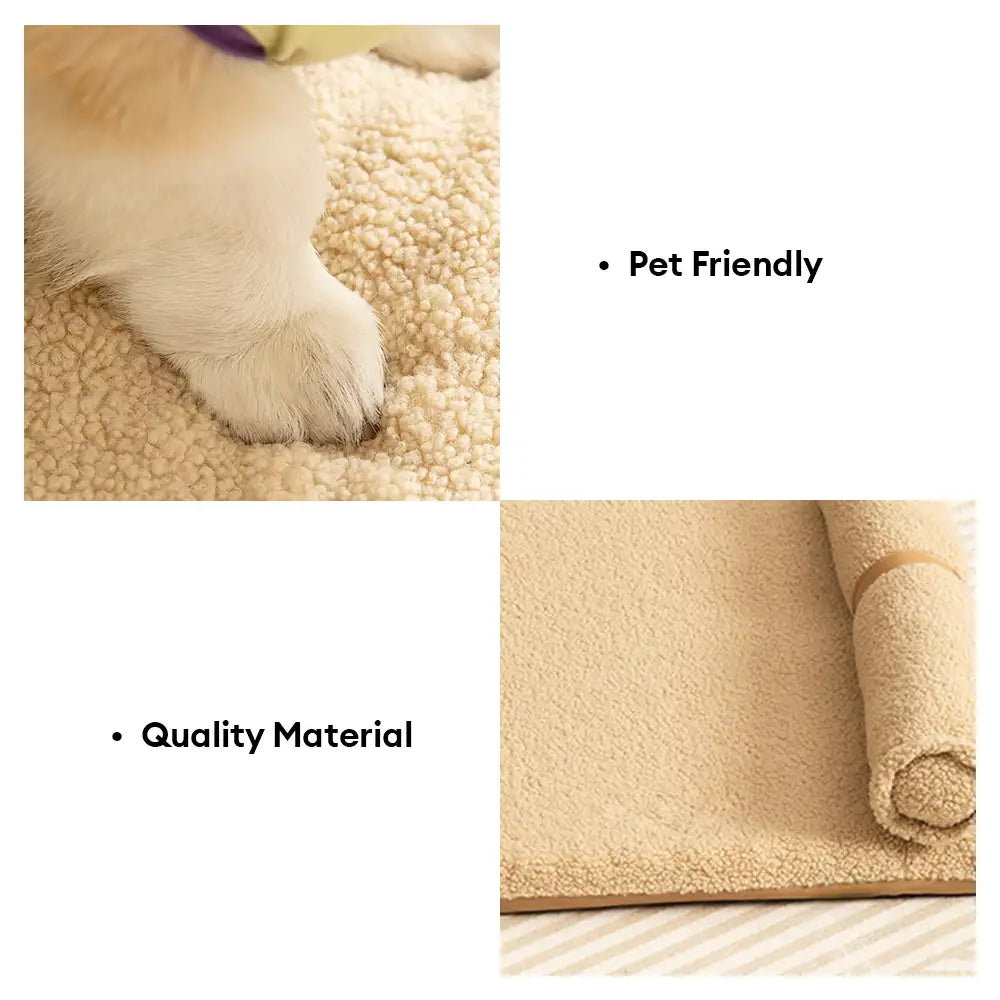 Teddy Fluffy Deep Sleep Large Space Pillow Dog Bed