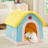 Vintage Plaid Cozy Plush Warm Foldable Cat Cave Do