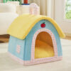 Vintage Plaid Cozy Plush Warm Foldable Cat Cave Do