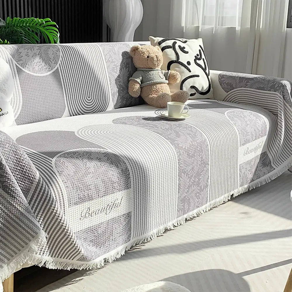 Waffle Texture Fabric Breathable Skin-Friendly Fur