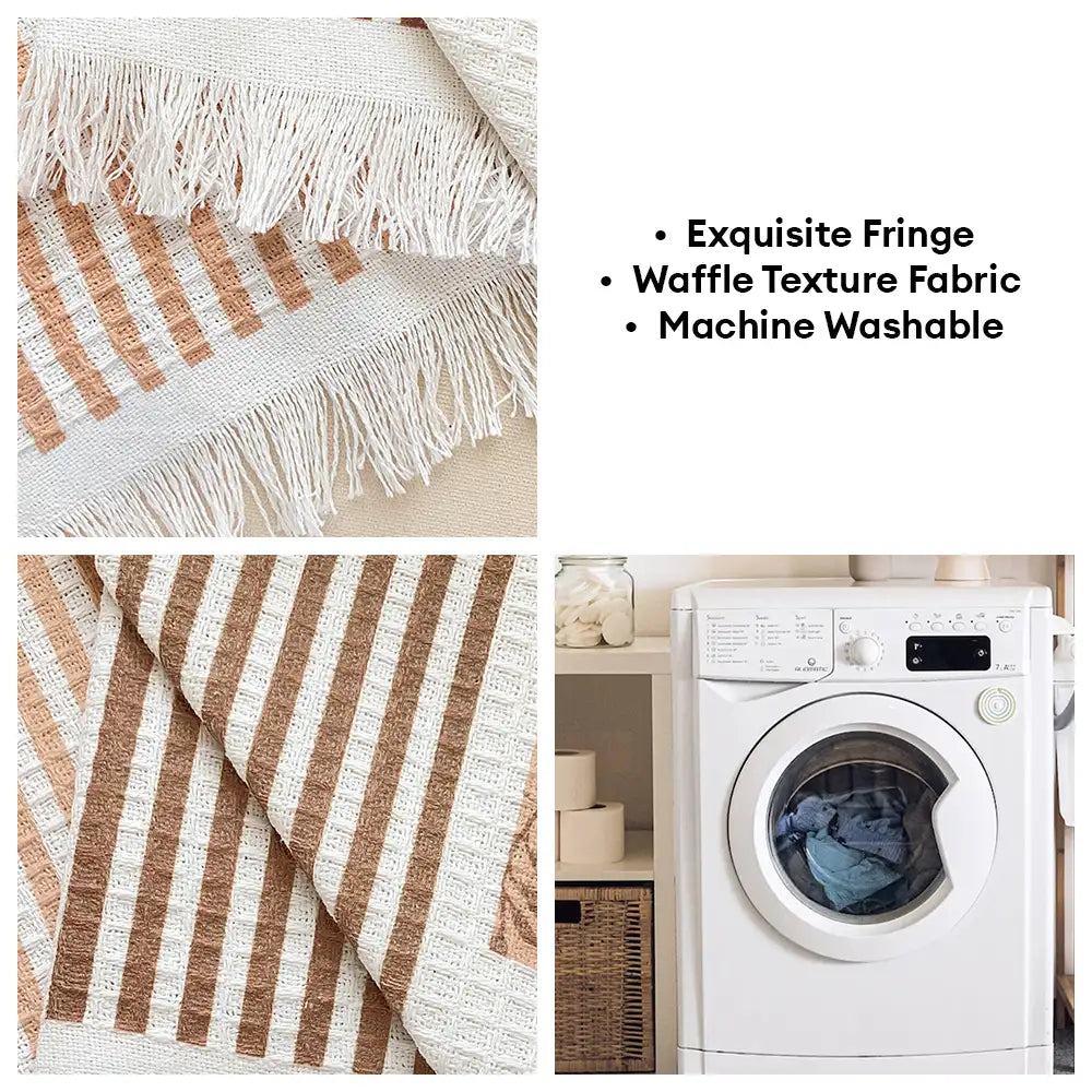 Waffle Texture Fabric Breathable Skin-Friendly Fur