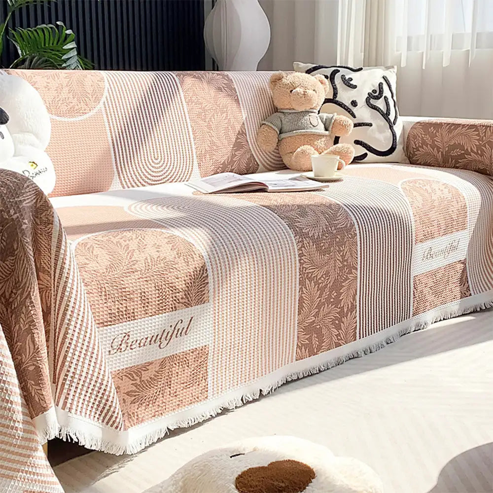 Waffle Texture Fabric Breathable Skin-Friendly Fur