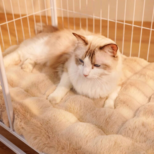 Wave Pattern Ultra Soft Faux Rabbit Fur Dog & Cat 