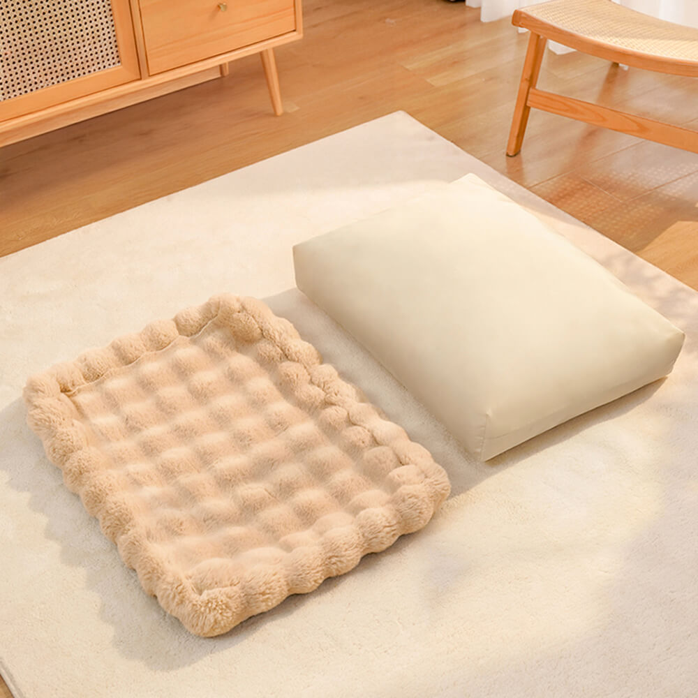 Wave Pattern Ultra Soft Faux Rabbit Fur Dog & Cat