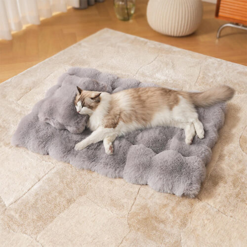 Wave Pattern Ultra Soft Faux Rabbit Fur Dog & Cat 