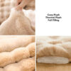 Wave Pattern Ultra Soft Faux Rabbit Fur Dog & Cat