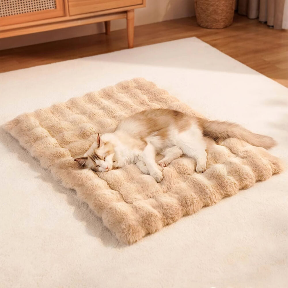 Wave Pattern Ultra Soft Faux Rabbit Fur Dog & Cat