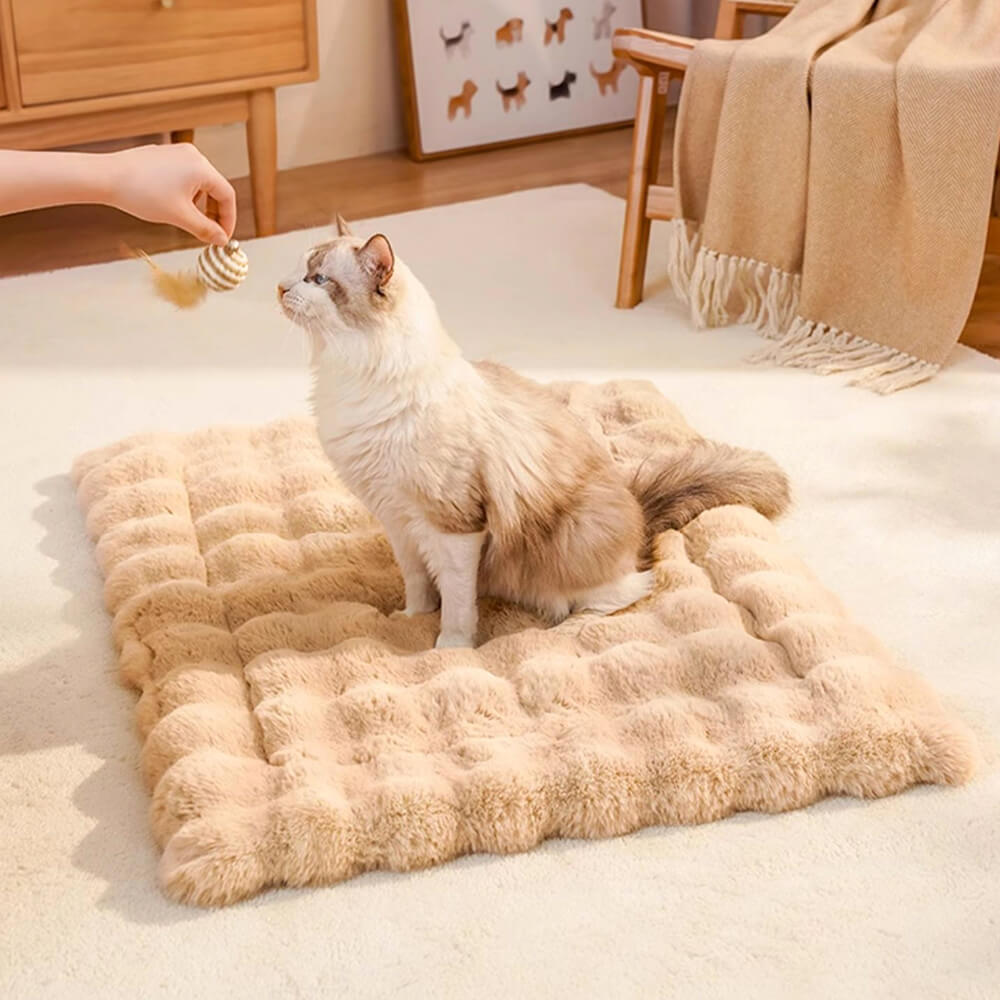Wave Pattern Ultra Soft Faux Rabbit Fur Dog & Cat