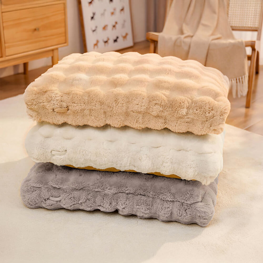 Wave Pattern Ultra Soft Faux Rabbit Fur Dog & Cat