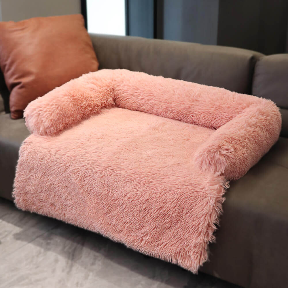 Calming Furniture Protector Dog Bed - Fuzzy Backre