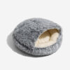 Calming Plush Semi-Enclosed Pet Nest Pita Bed For 