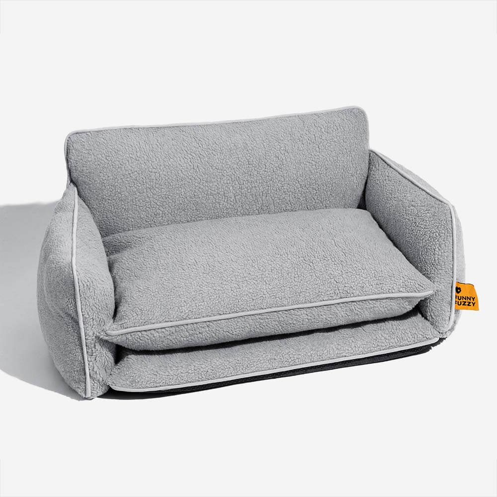 Soft Faux Lambswool Double Layer Dog & Cat Sofa Be