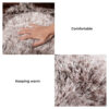 Large Round Dog Bed - Fuzzy Paw
