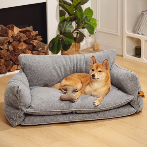 Soft Faux Lambswool Double Layer Dog & Cat Sofa Be