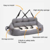 Travel Bolster Safety Medium Large Dog Car Back Se