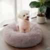 Fuzzy Round Fluffy Dog Bed