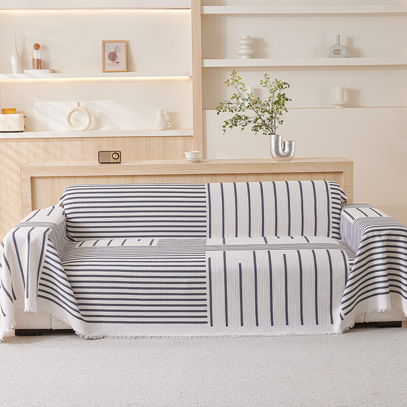Geometric Pattern Multi-Color Sofa Cover - Modern