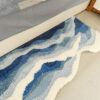 Hand-Tufted 3D Wave Pattern Carpet Luxury Textured