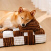 Handmade Plush Chessboard Orthopedic Support Dog B