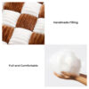 Handmade Plush Chessboard Orthopedic Support Dog B
