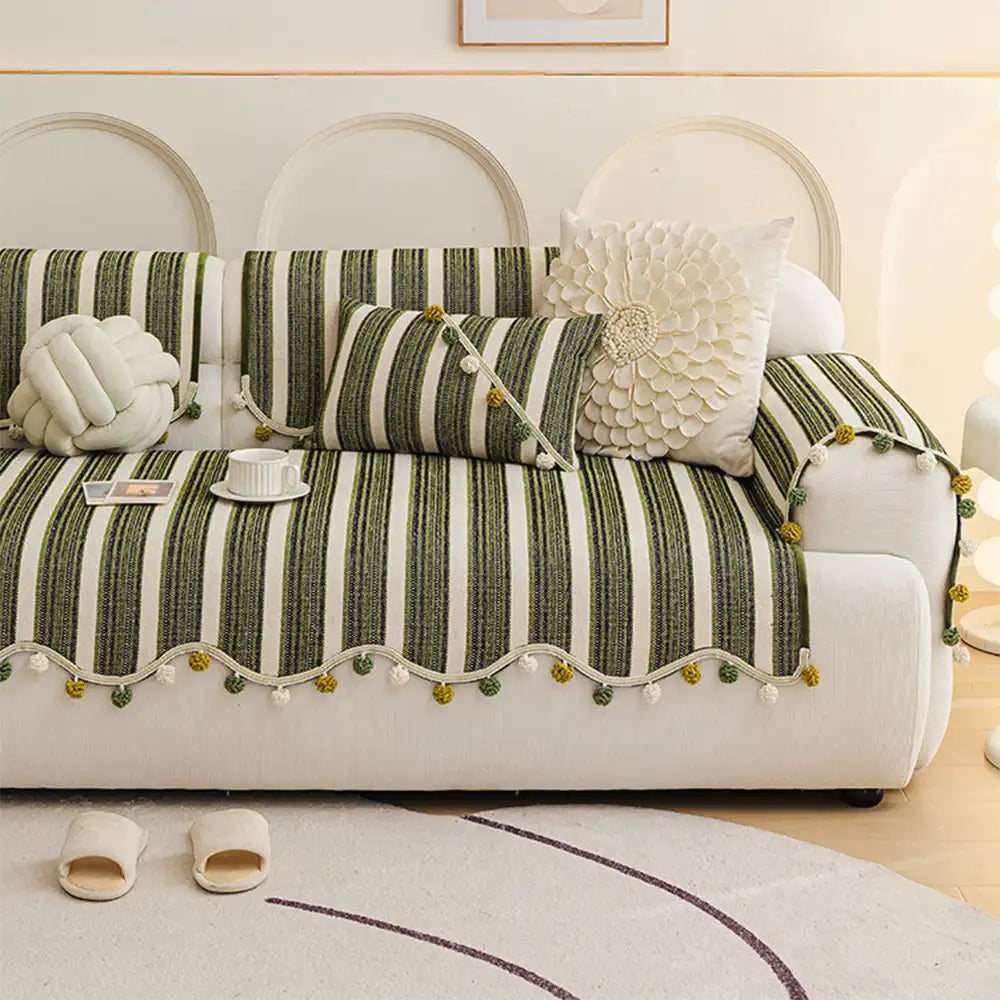 Irregular Contrast Color Chenille Skin-Friendly No